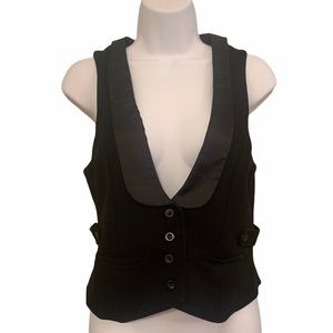 Gap Four-Button Fashion Vest Black Size M